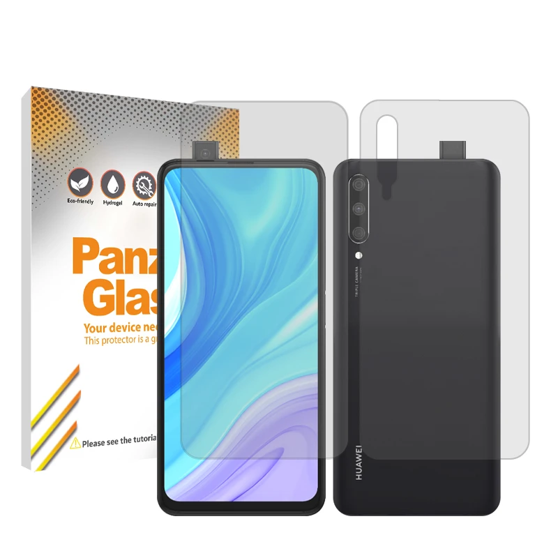 محافظ صفحه نمایش شفاف پنزر گلس مدل Resistant مناسب برای گوشی موبایل هوآوی Y9s به همراه محافظ پشت گوشی