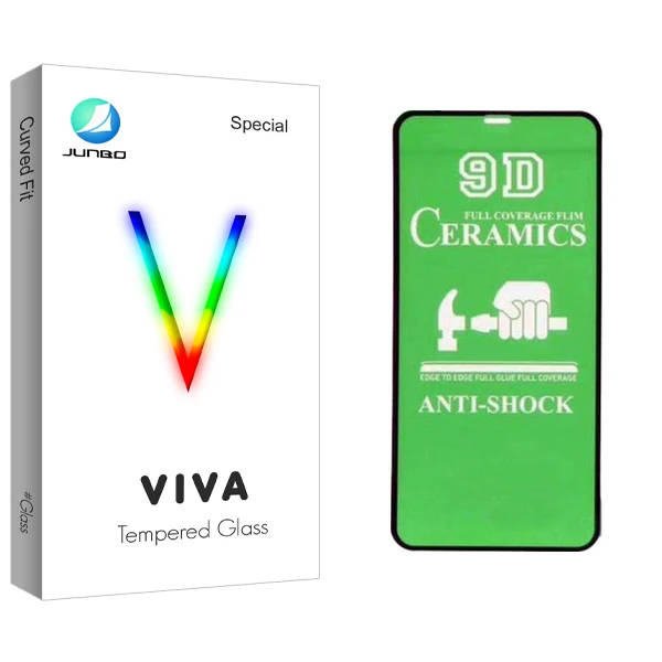 محافظ صفحه نمایش 9D جانبو مدل Viva Glass مناسب برای گوشی موبایل اپل Iphone XR/11