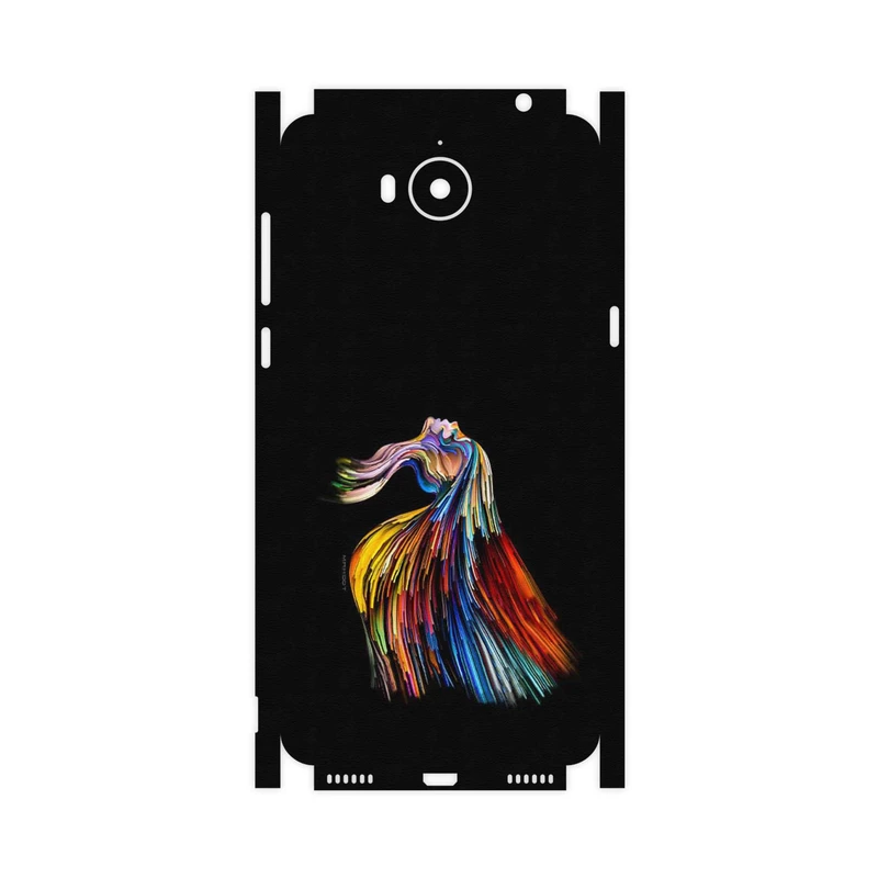 برچسب پوششی ماهوت مدل Rainbow Hair Digital Art-FullSkin مناسب برای گوشی موبایل هوآوی Y5 2017