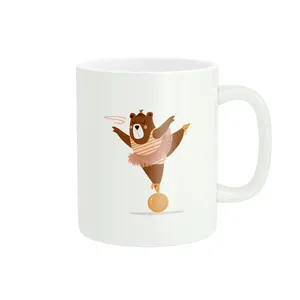 ماگ پاد آفرین مدل خرس و باله کد 924