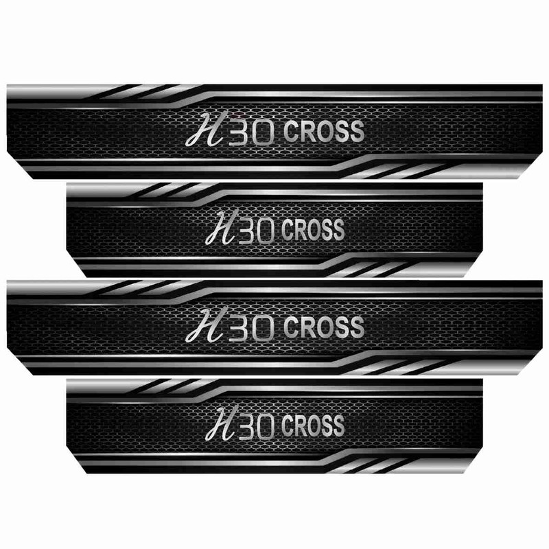برچسب پارکابی خودرو رایسان کد SP2036 مناسب برای H30 Cross مجموعه 4 عددی
