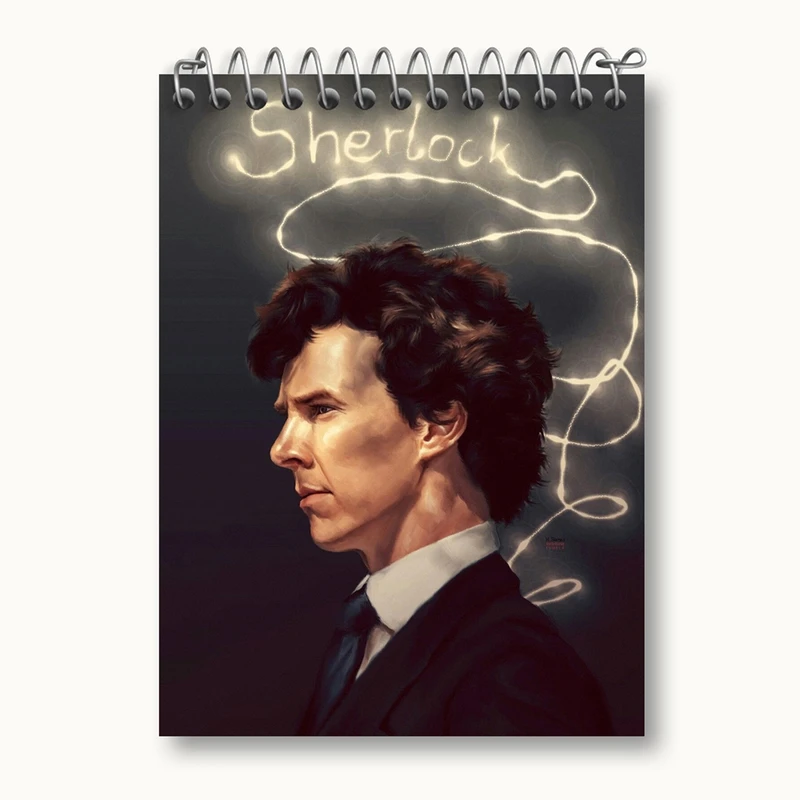 دفتر یادداشت 50 برگ خندالو مدل شرلوک هولمز Sherlock Holmes کد 10163