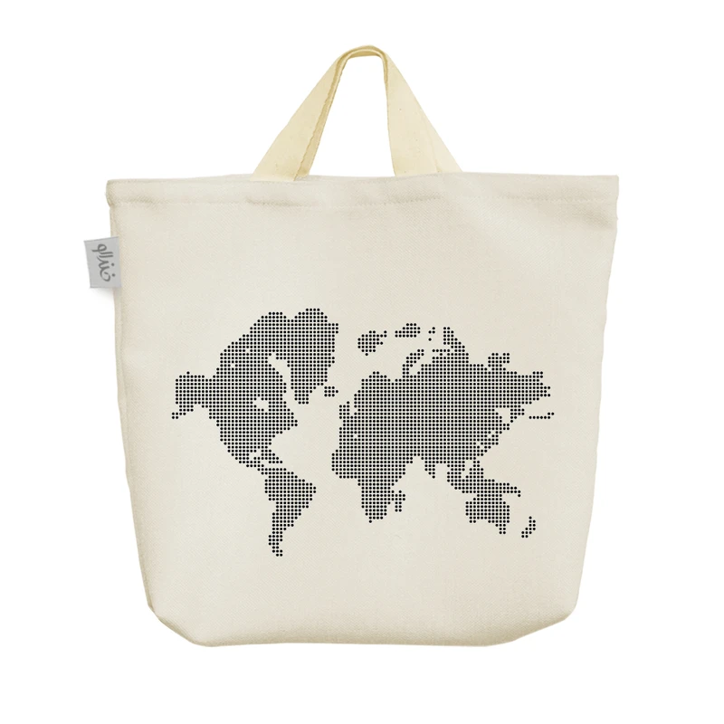 ساک خرید خندالو مدل نقشه جهان کد H1514