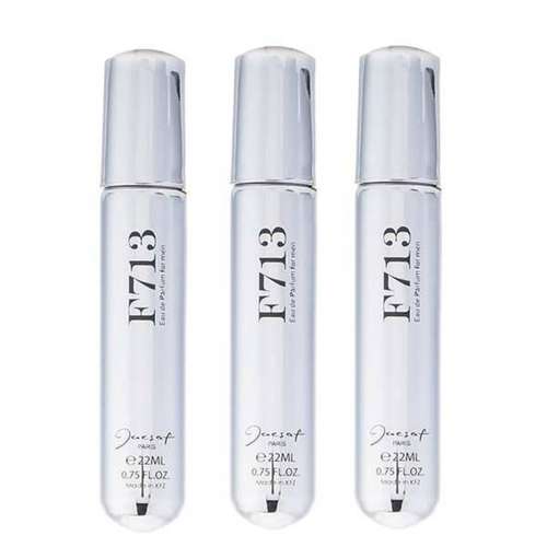 عطر جیبی مردانه ژک ساف مدل F713 حجم 22 میلی لیتر مجموعه 3 عددی