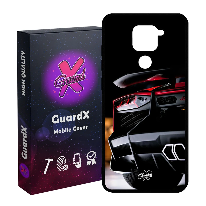 کاور گارد ایکس طرح Lamborghini مدل Glass10336 مناسب برای گوشی موبایل شیائومی Redmi Note 9