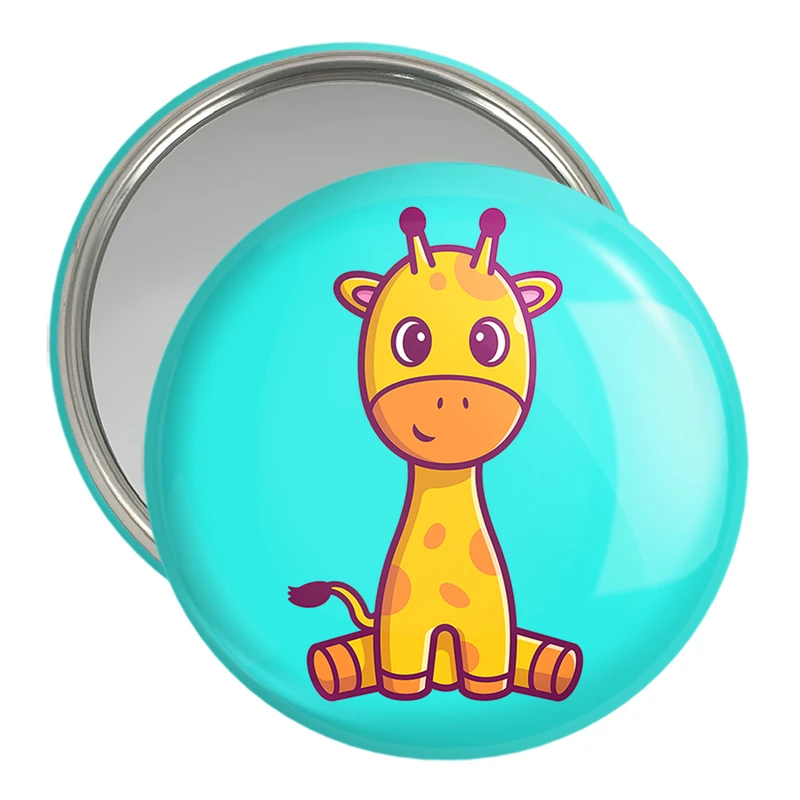 آینه جیبی خندالو مدل حیوانات بامزه زرافه کد 25419