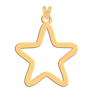 آویز گردنبند طلا 18 عیار زنانه فرشته مدل ستاره WNL-000144