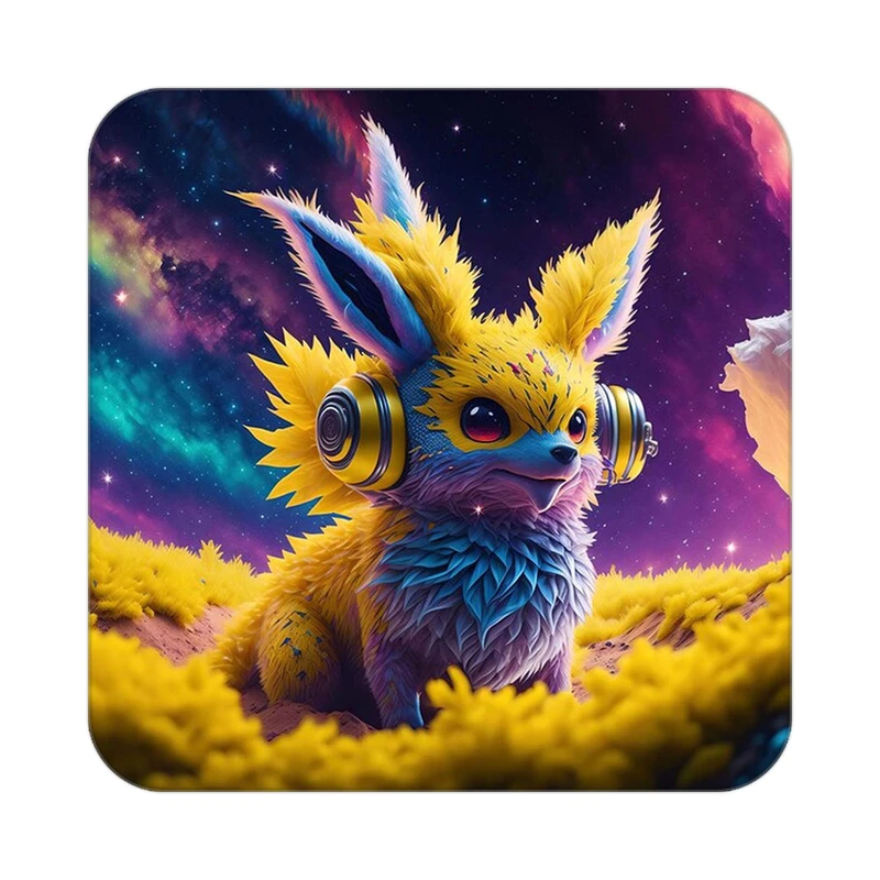 زیر لیوانی کاکتی طرح حیوانات رنگی مدل mp26614