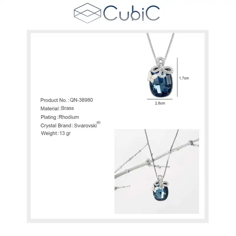 گردنبند زنانه کوبیک مدل QN-55989