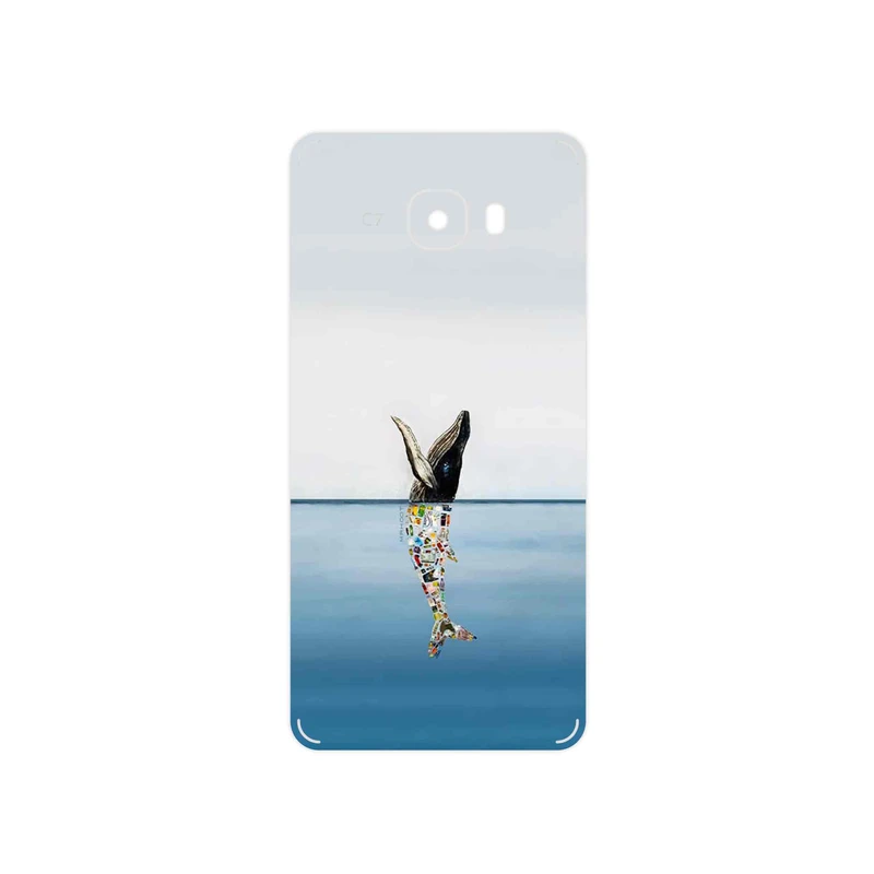 برچسب پوششی ماهوت مدل Collage of Sea Trash مناسب برای گوشی موبایل سامسونگ Galaxy C7