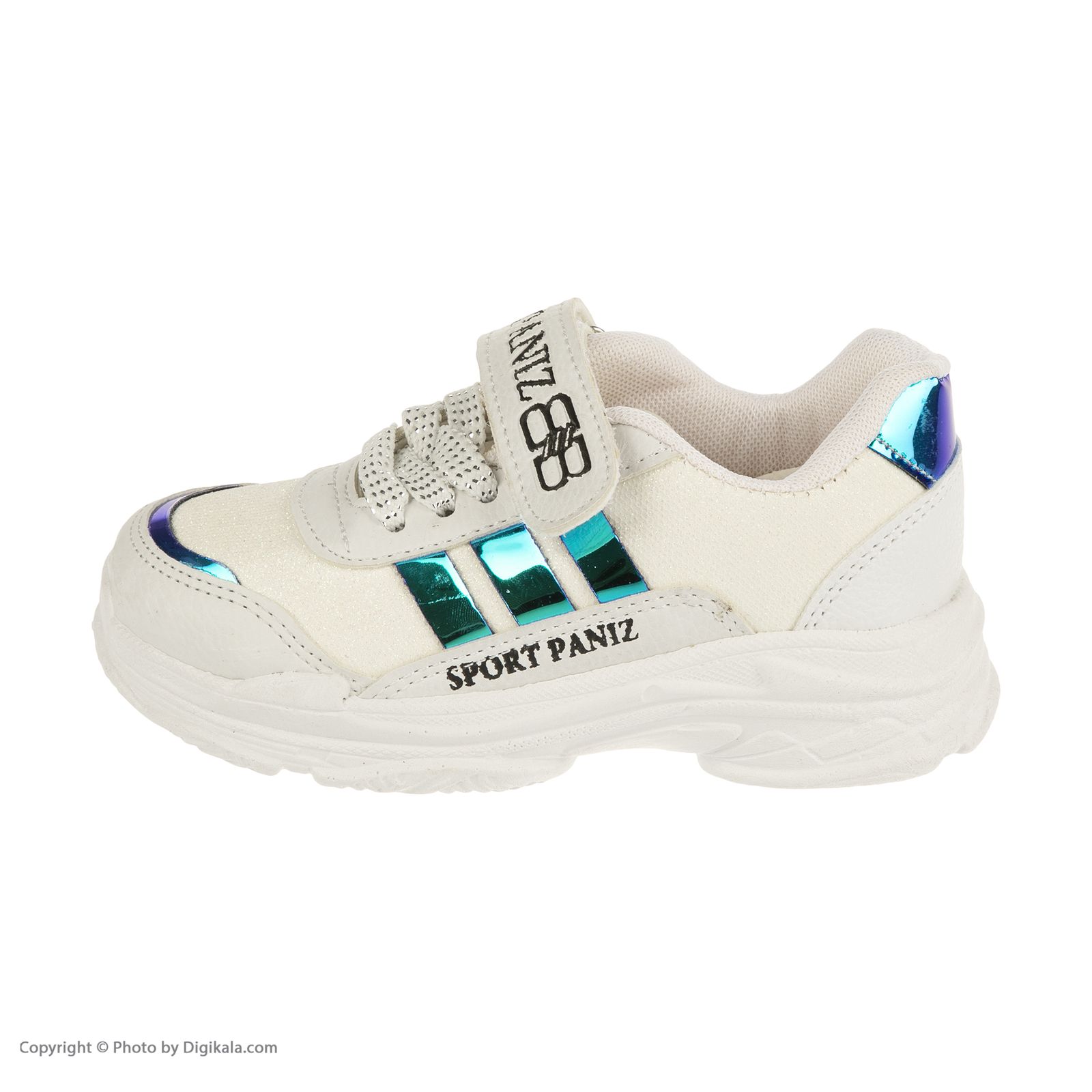 کفش مخصوص پیاده روی دخترانه ملی مدل بلفی کد 84495112 رنگ سفید -  - 2