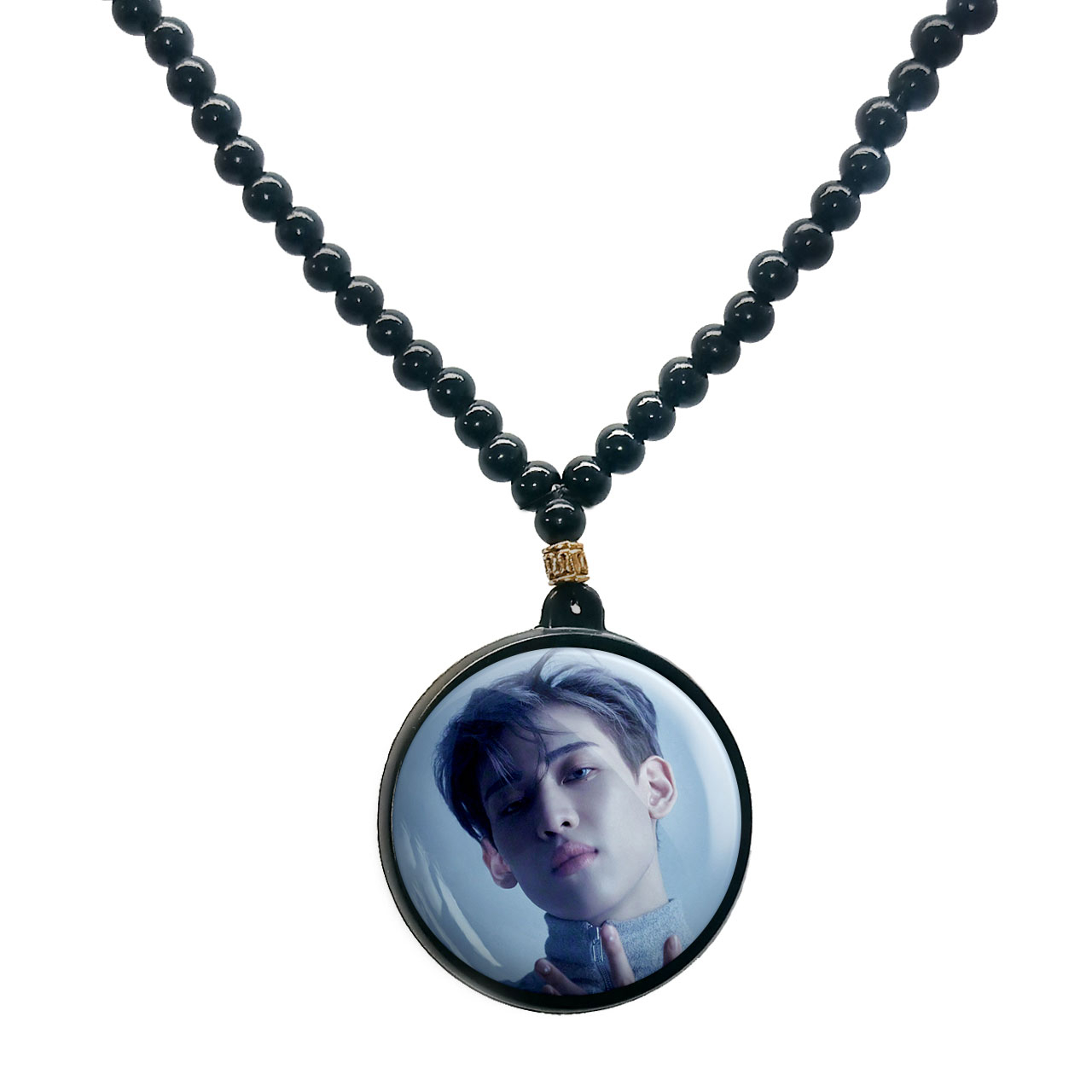 گردنبند پرمانه طرح GOT7 کد pmd.19144 مدل دو طرفه