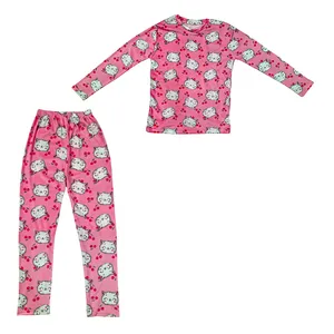 ست بلوز و شلوار راحتی زنانه مدل مخمل گربه و آلبالو کد ۰۰۶