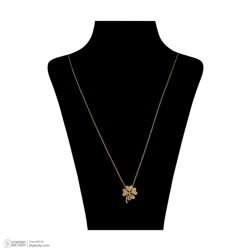 گردنبند طلا 18 عیار زنانه مایا ماهک مدل MM1831 طرح شبدر 4پر نماد شانس