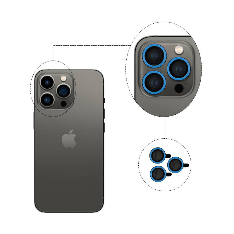 محافظ لنز دوربین مدل رینگی مناسب برای گوشی موبایل اپل Iphone 13 pro / 13 pro max