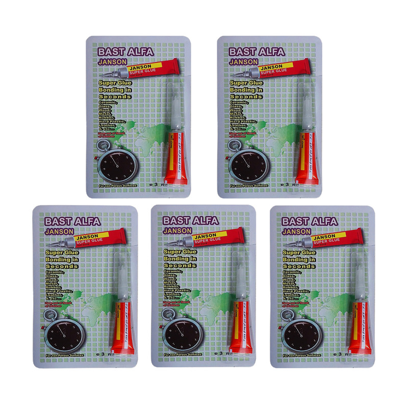 چسب قطره ای جانسون مدل بست آلفا وزن 3 گرم بسته 5 عددی چسب قطره ای جانسون مدل بست آلفا وزن 3 گرم بسته 5 عددی