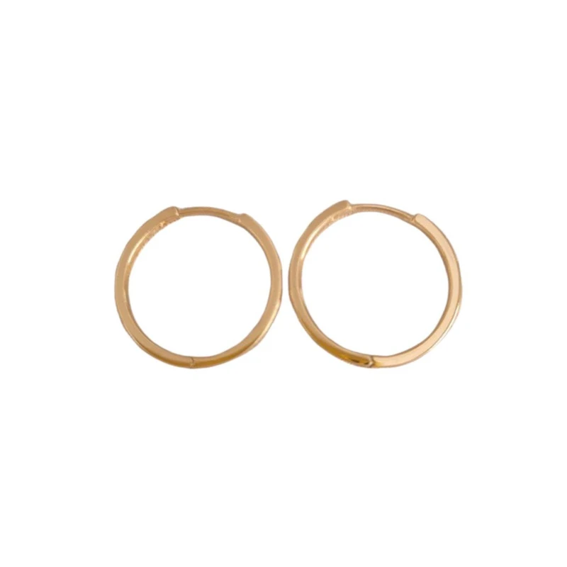 گوشواره زنانه ژوپینگ مدل حلقه ای ساده کد h16