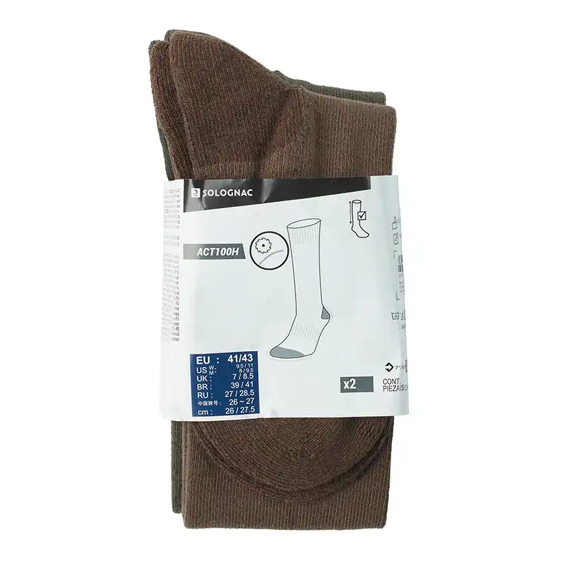 جوراب ورزشی ساق بلند مردانه سولوگناک مدل TC399بسته 2 عددی