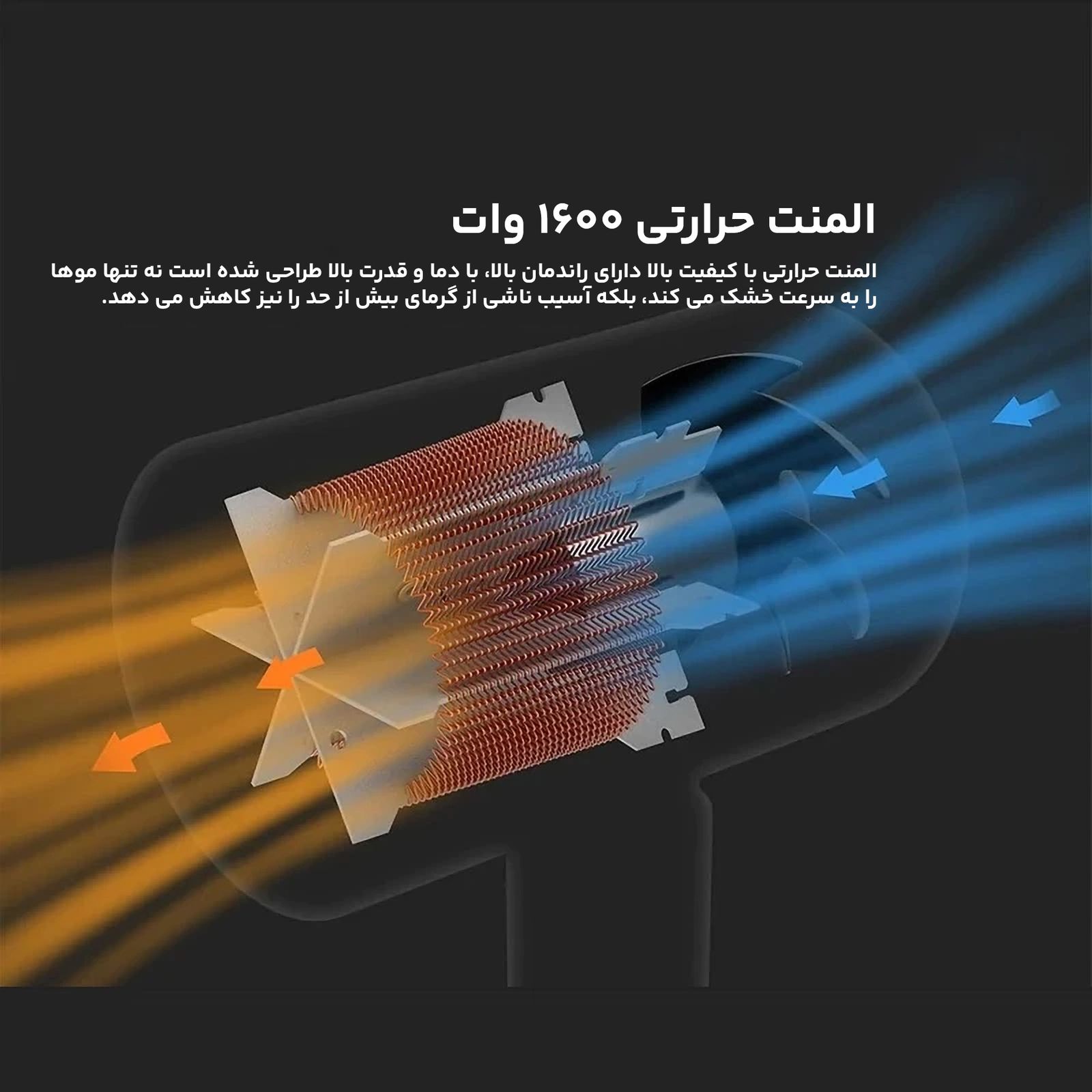 سشوار مسافرتی میجیا مدل CMJ02LXW -  - 10