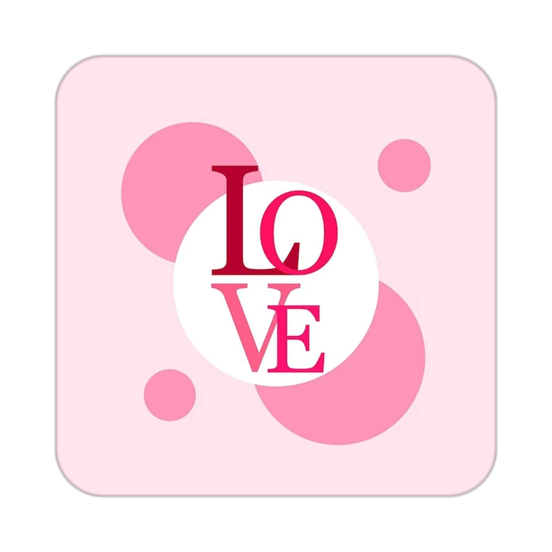 زیر لیوانی کاکتی طرح عاشقانه مدل mp39765