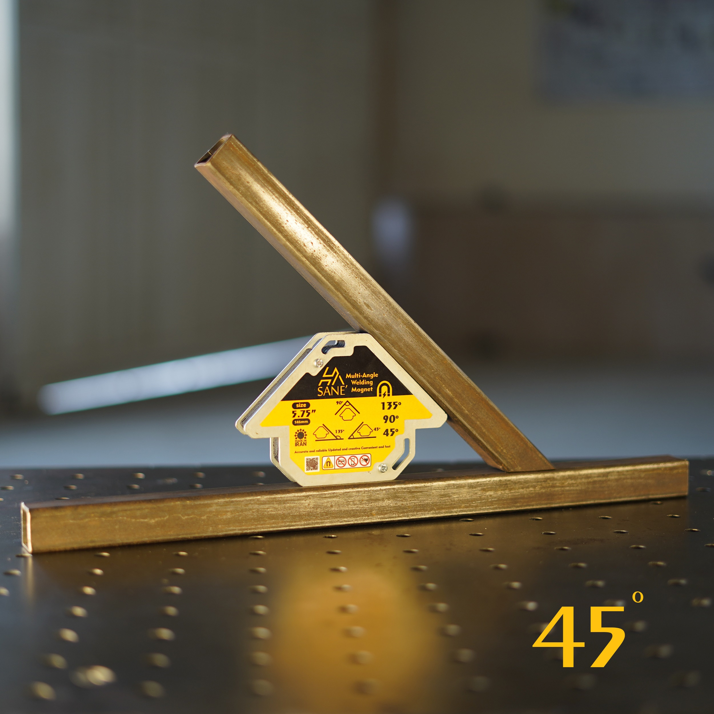 گونیا جوشکاری صانع مدل سه ضلعی کد 5/75 گونیا جوشکاری صانع مدل سه ضلعی کد 5/75