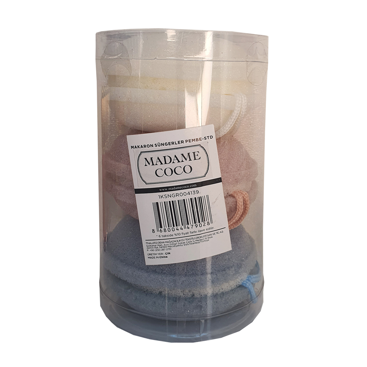 ست لیف حمام مادام کوکو مدل Macaron بسته 3 عددی
