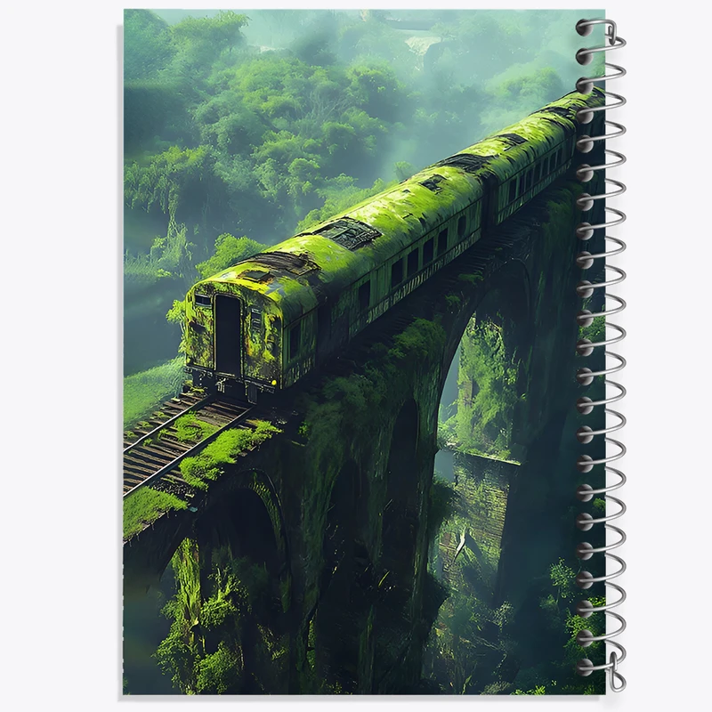 دفتر مشق 100 برگ خندالو طرح قطار کد F6609