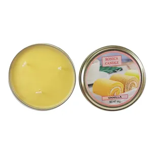 شمع دست ساز رونیکا مدل معطر وانیل 