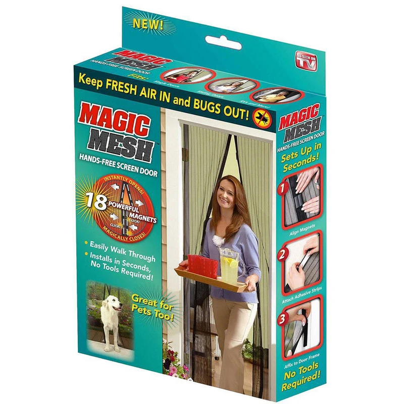 عکس شماره 2 : پرده توری مجیک مش کد mg9 سایز 210x100 سانتیمتر