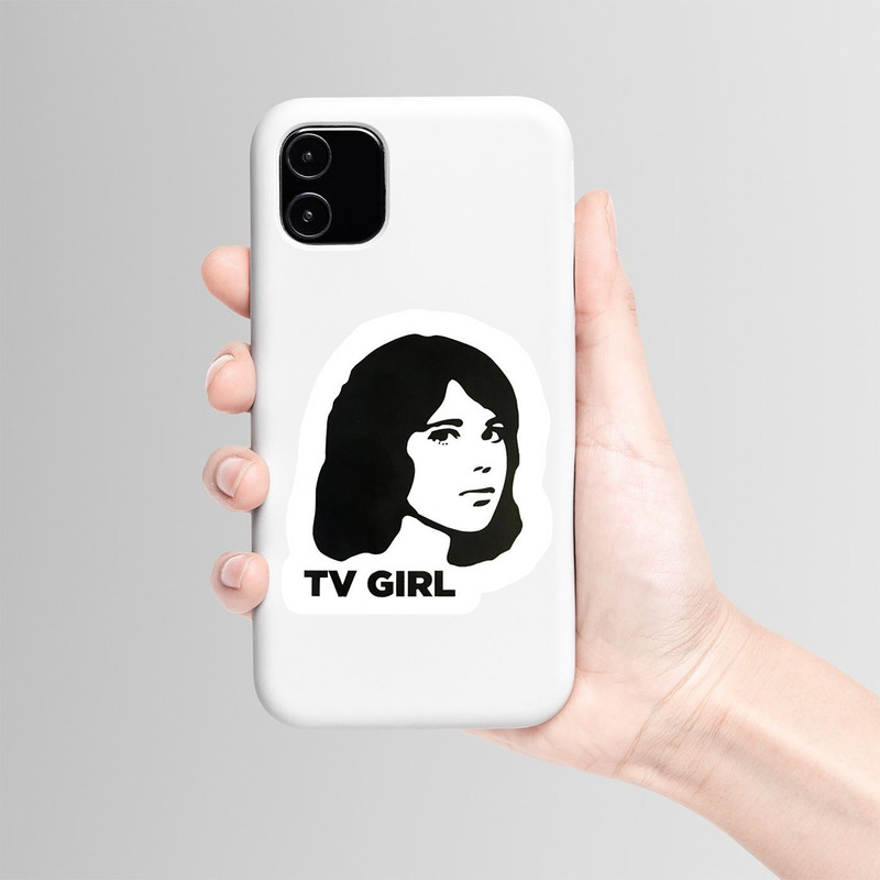 استیکر لپ تاپ و موبایل بووم طرح Tv Girl کد BM76