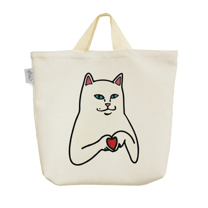 ساک خرید خندالو مدل قلب و گربه کد 7645