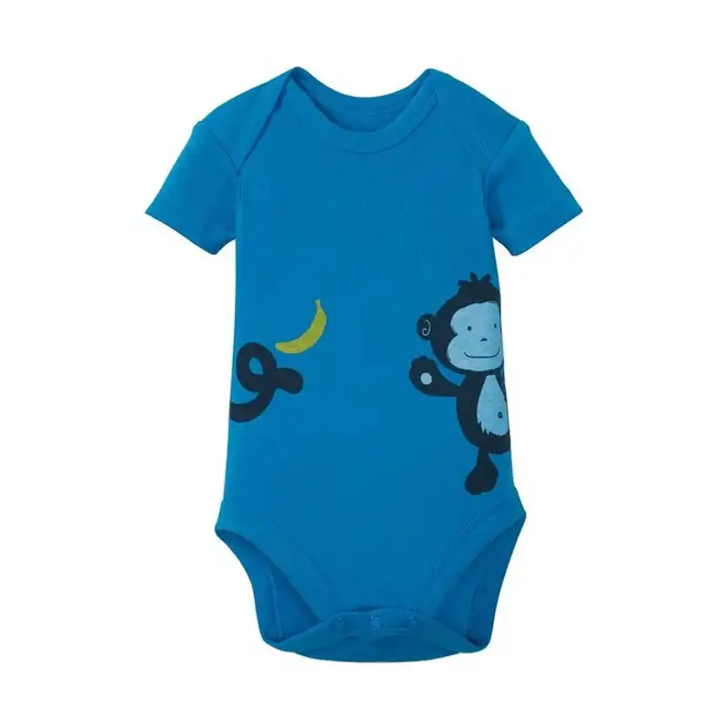 بادی آستین کوتاه نوزادی لوپیلو مدل IAN 325614 مجموعه دو عددی