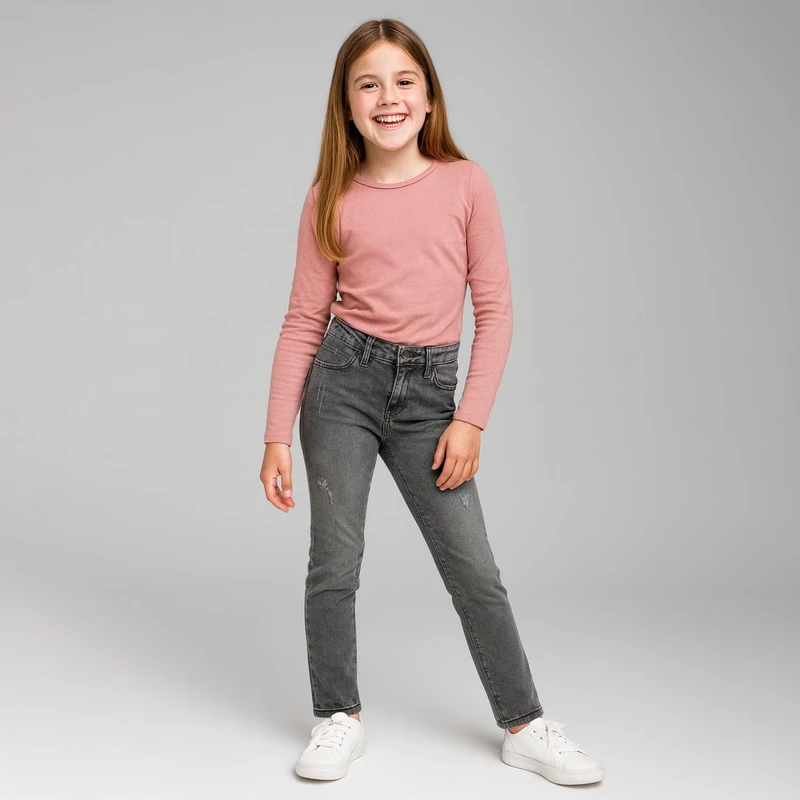 شلوار جین دخترانه تیپ تاپ مدل ‏32134B24