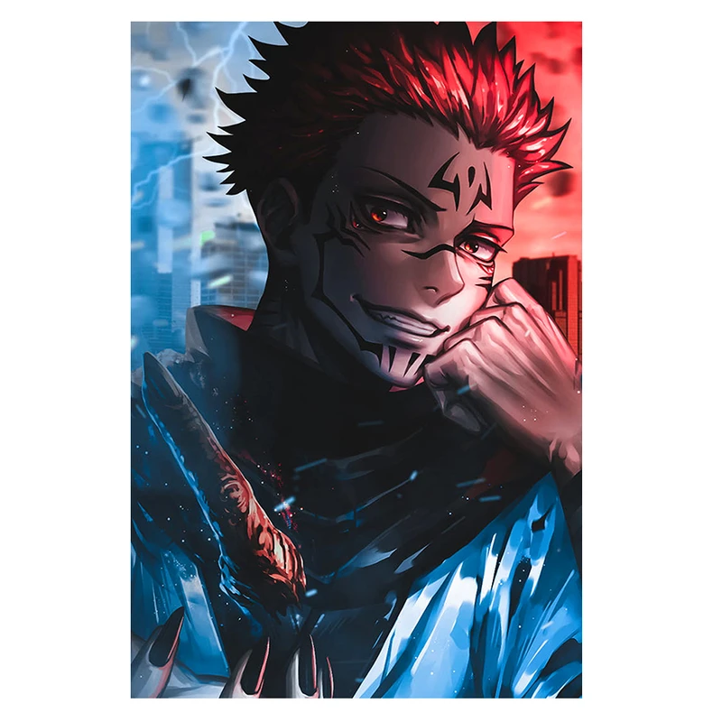 پوستر مدل سوکونا Sukuna طرح انیمه جوجیتسو کایزن Jujutsu Kaisen کد 225