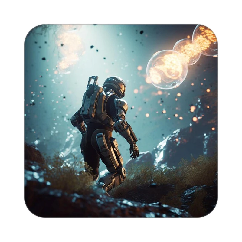 زیر لیوانی کاکتی طرح فضانورد مدل mp46073