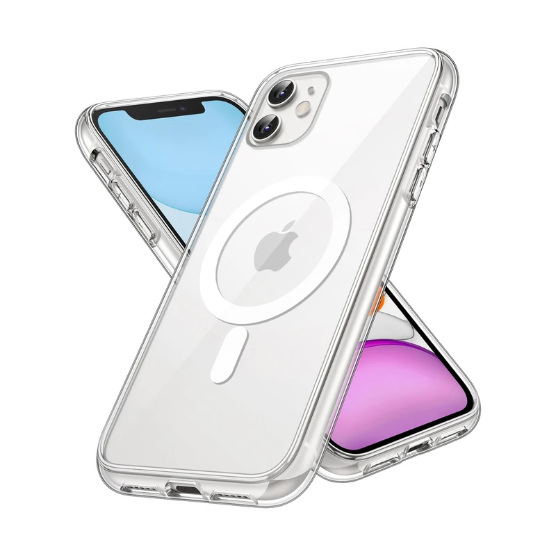 کاور مدل شفاف مگ سیف مناسب برای گوشی موبایل اپل Iphone 11