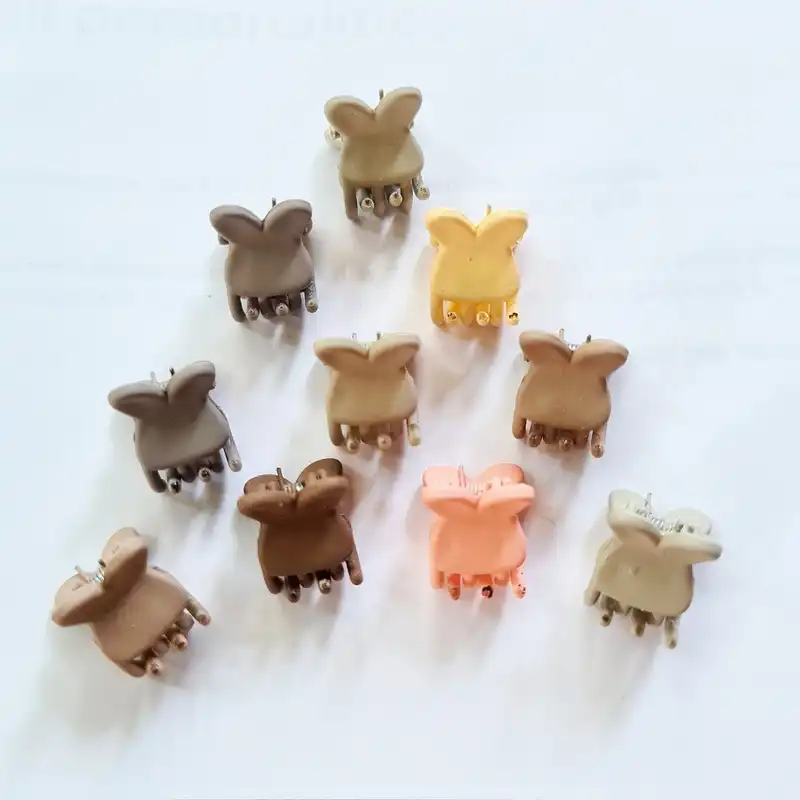 کلیپس مو زنانه مدل خرگوشی کد brg 2230 بسته 10 عددی