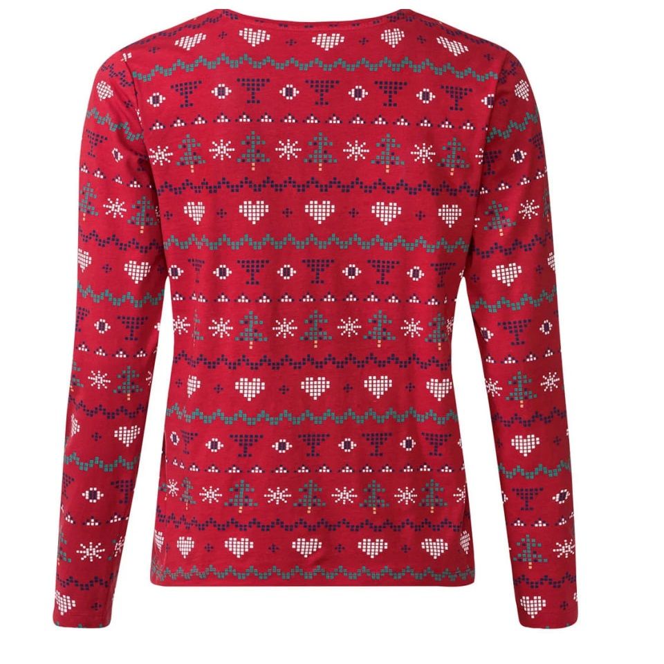 ست تی شرت و شلوار زنانه اسمارا مدل christmas - - 2