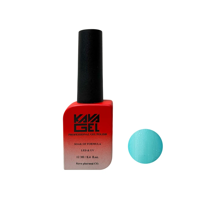 لاک ژل صدفی ناخن کاواژل مدل NEW شماره 88 رنگ سبزآبی