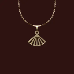 گردنبند طلا 18 عیار زنانه مدوپد مدل هندسی کد W2-1-1199