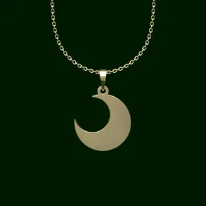 گردنبند طلا 18 عیار زنانه مدوپد مدل ماه کد U2-1-1071