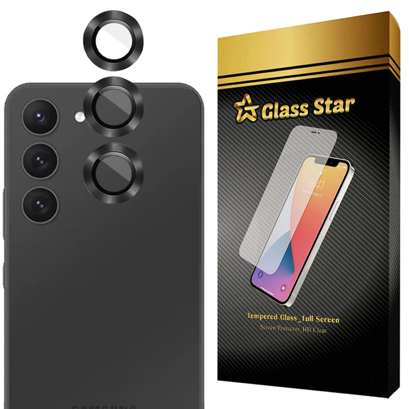 محافظ لنز دوربین فلزی گلس استار مدل GRIN مناسب برای گوشی موبایل سامسونگ Galaxy S23 / Galaxy S23 Plus 5G