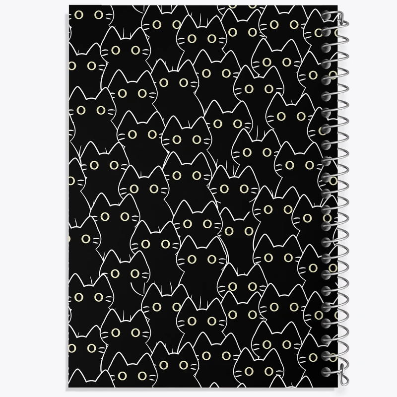 دفتر لیست خرید 50 برگ خندالو طرح گربه سیاه کد N446