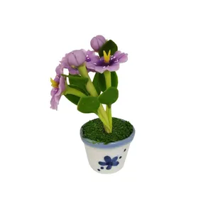 گلدان به همراه گل مصنوعی مدل 940218