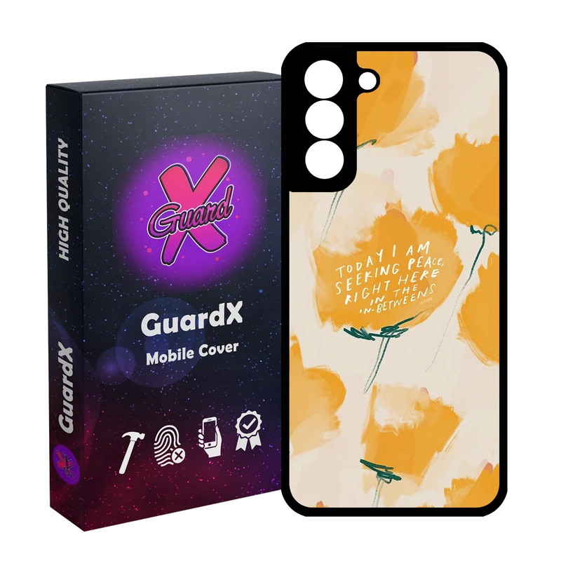 کاور گارد ایکس طرح Flower مدل Glass10830 مناسب برای گوشی موبایل سامسونگ Galaxy S21 FE