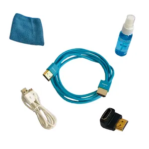 کابل HDMI لینویا مدل 110 طول 1.5 متر به همراه کابل تبدیل USB به MicroUSB و مبدل HDMI L و کیت تمیزکننده صفحه نمایش حجم 30 میلی لیتر 