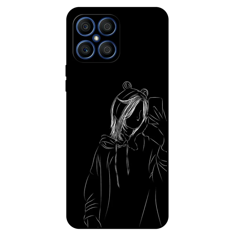 کاور مگافون طرح دخترانه مدل 1841 مناسب برای گوشی موبایل آنر X8 5G  