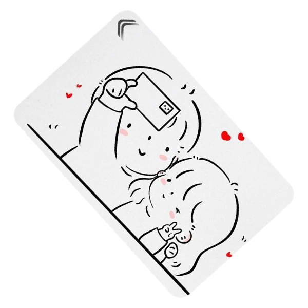 استیکر کارت بانکی طرح عاشقانه فانتزی مدل CAC735-K-G1-180