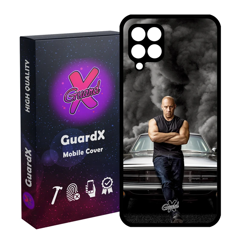 کاور گارد ایکس طرح Vin Diesel مدل Glass10183 مناسب برای گوشی موبایل سامسونگ Galaxy A12