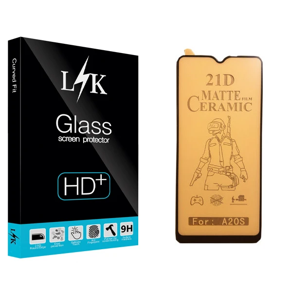محافظ صفحه نمایش سرامیکی ال کی مدل Hard glass مناسب برای گوشی موبایل سامسونگ Galaxy A20s